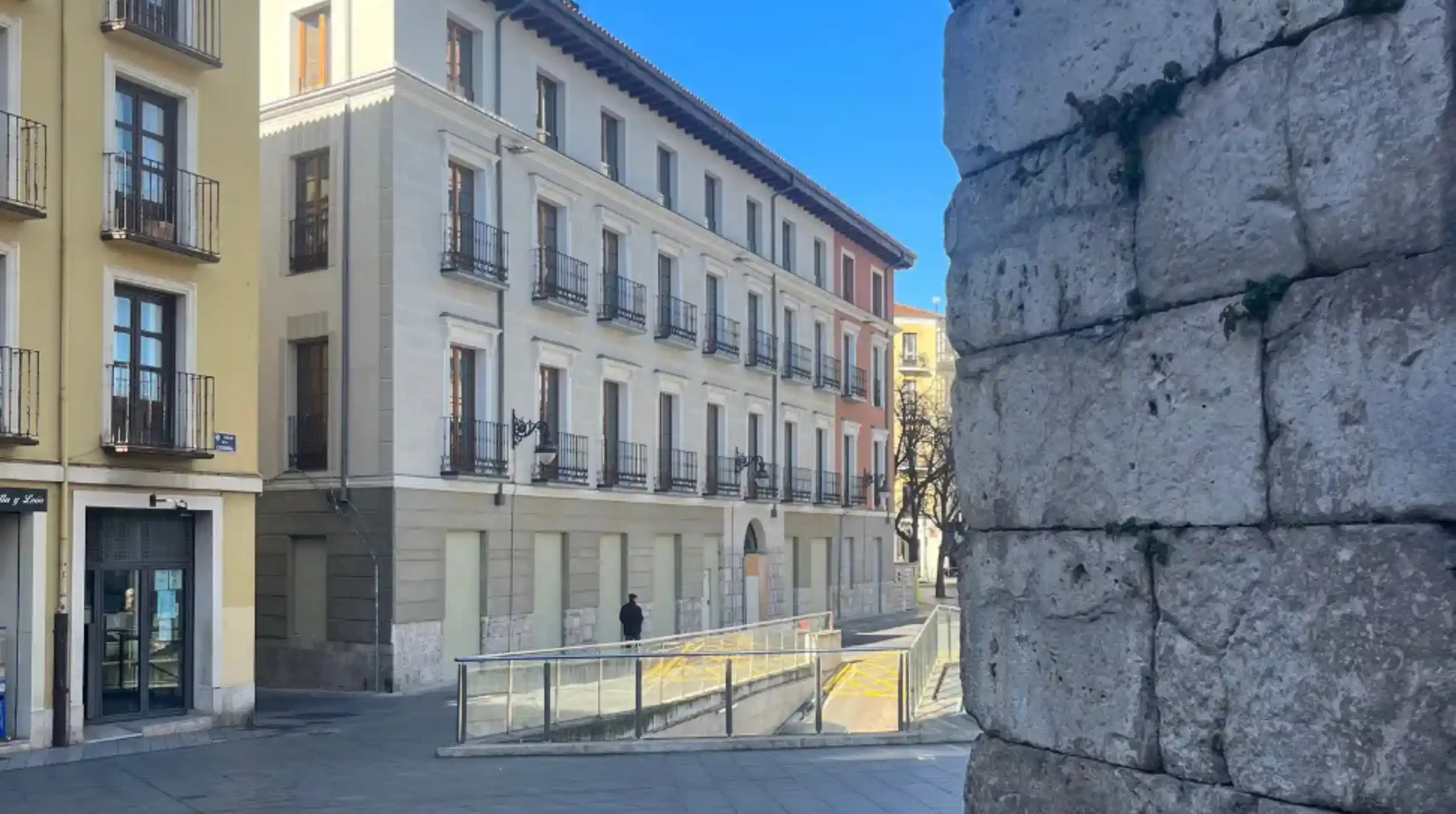 Fachada Residencial Elyon en Valladolid, obra nueva de Grupo Jamsa