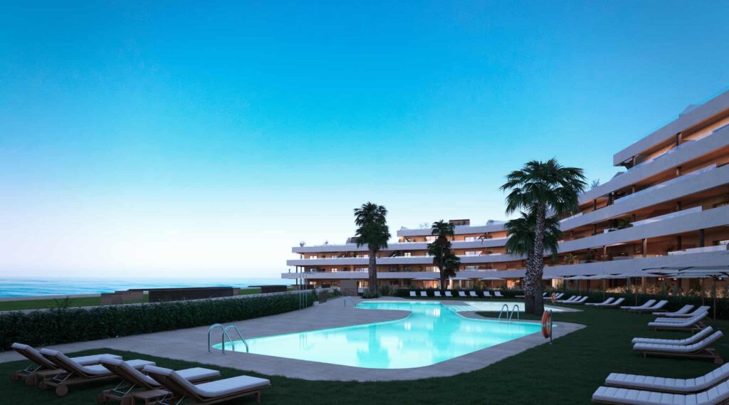 Descubre MORASOL obra nueva en Manilva Málaga - exteriores y piscina